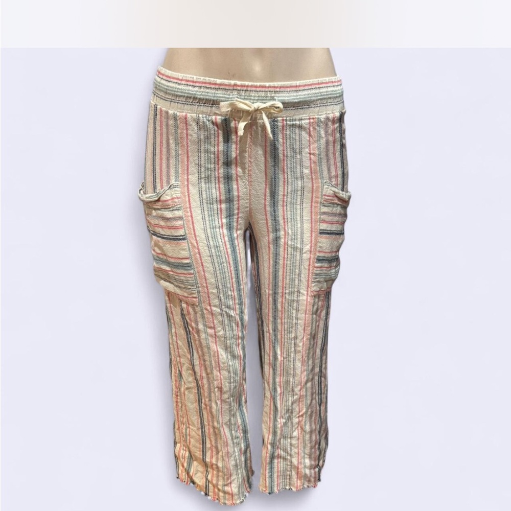Indigo Rein Multicolor Striped Capris